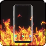 3d fire video live wallpaper p android application logo